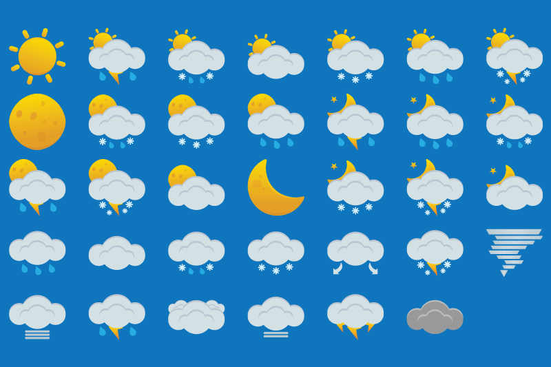 Dovora Interactive - High Quality Free Weather Icon Pack Download